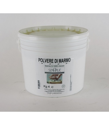 POLVERE MARMO BIANCA 0/1000 micron FINE - conf.4 Kg