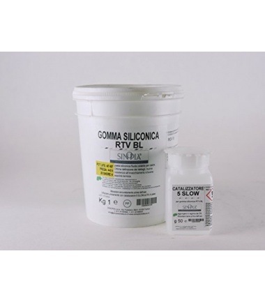 GOMMA SILICONICA RTV BL (1 Kg A+50 g B) - conf. 1,05 Kg