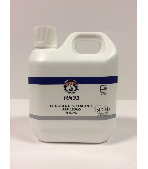 DETERGENTE SBIANCANTE PER LEGNO RN33 - conf. 1 litro