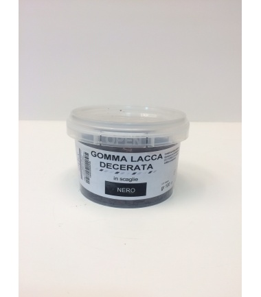 GOMMA LACCA DECERATA NERA SCAGLIE - conf. 100 g