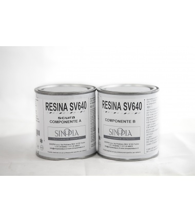 §§ RESINA SV640 SCURA (A 100 g+B 100 g) - conf. 200 g