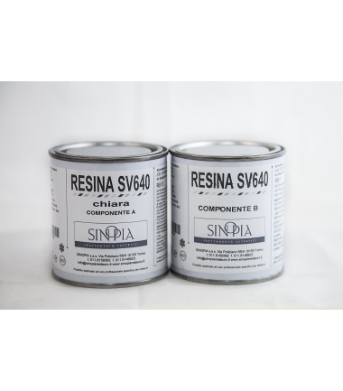 §§ RESINA SV640 CHIARA (A 100 g+B 100 g) - conf. 200 g