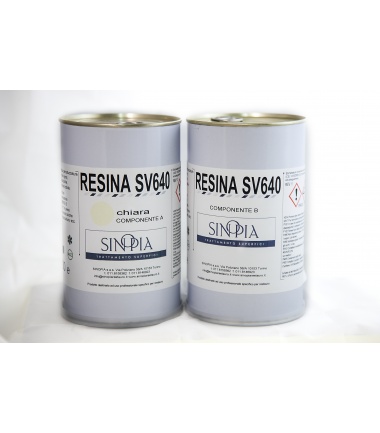 §§ RESINA SV640 CHIARA (A 500 g+B 500 g) - conf. 1 Kg