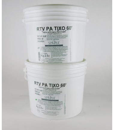 RTV PA TIXO 60' (2,5 Kg A+2,5 Kg B) PLATINO-conf 5 Kg