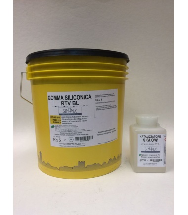 GOMMA SILICONICA RTV BL (5 Kg A+250 g B) - conf. 5,250 Kg