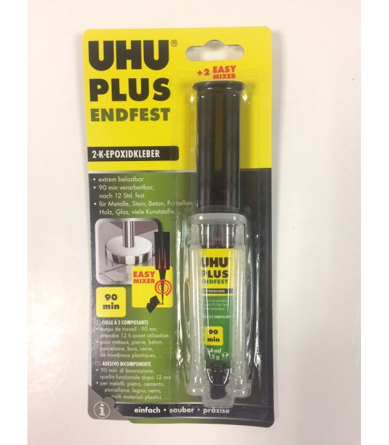 UHU PLUS EPOXY ENDFEST 90 MINUTI- 14+14 ml BISIRINGA