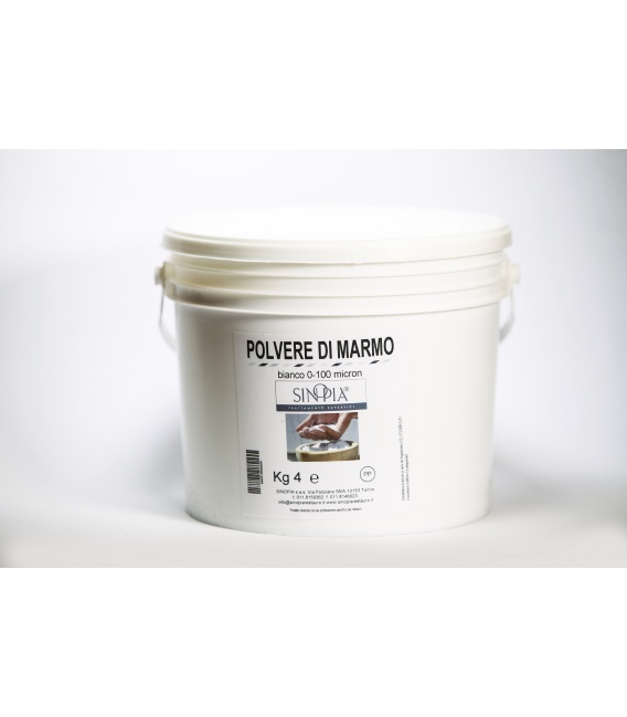 POLVERE MARMO BIANCA 0/100 micron IMPALPABILE - conf. 4 Kg