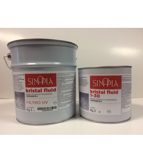 KRISTAL FLUID 1-30 FILTRO UV (5 Kg A+ 2 Kg B) - conf. 7 Kg
