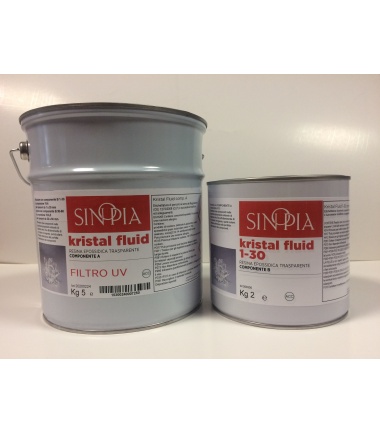 KRISTAL FLUID 1-30 FILTRO UV (5 Kg A+ 2 Kg B) - conf. 7 Kg