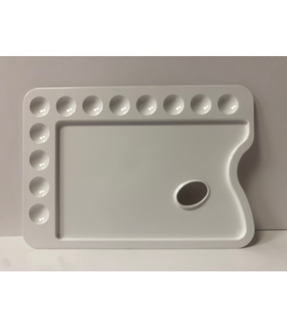 TAVOLOZZA PLASTICA 35x25 cm RETTANGOLARE **