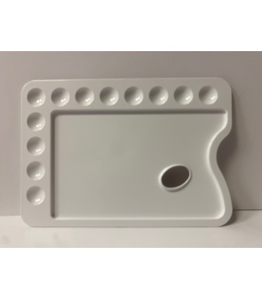 TAVOLOZZA PLASTICA 35x25 cm RETTANGOLARE **