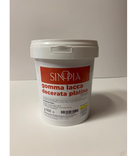 GOMMA LACCA DECERATA PLATINA SCAGLIE -conf. 500 g