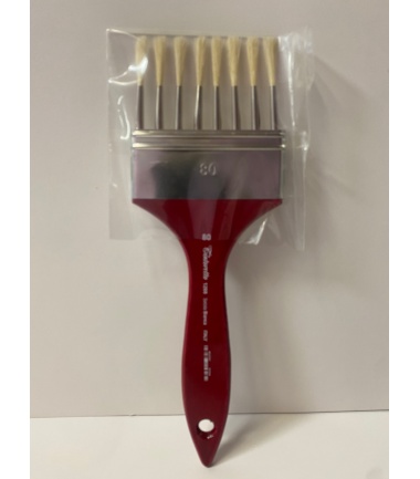 PENNELLESSA FINTO LEGNO/MARMO A DENTI MIS. 80