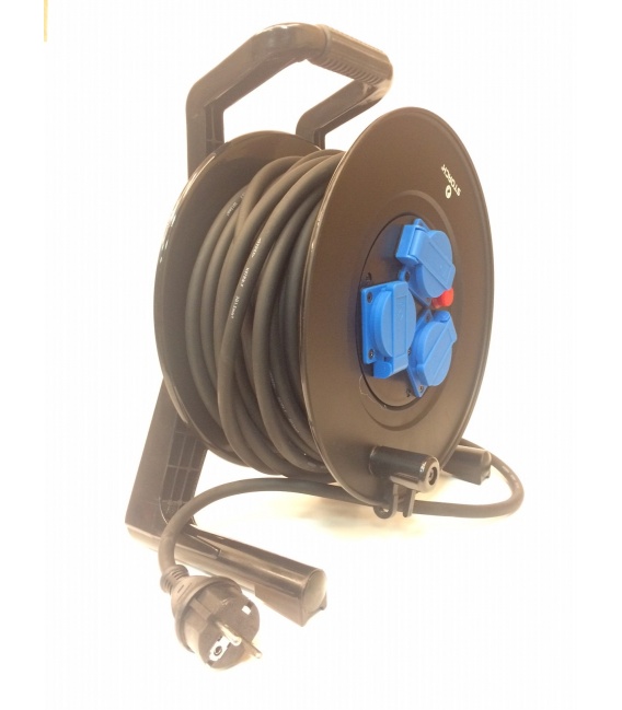 AVVOLGICAVO ELETTRICO m 25 - 3 PRESE 1,5 - 230 V