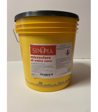 MICROSFERE DI VETRO CAVE BIANCHE 35 micron - conf. 1 Kg