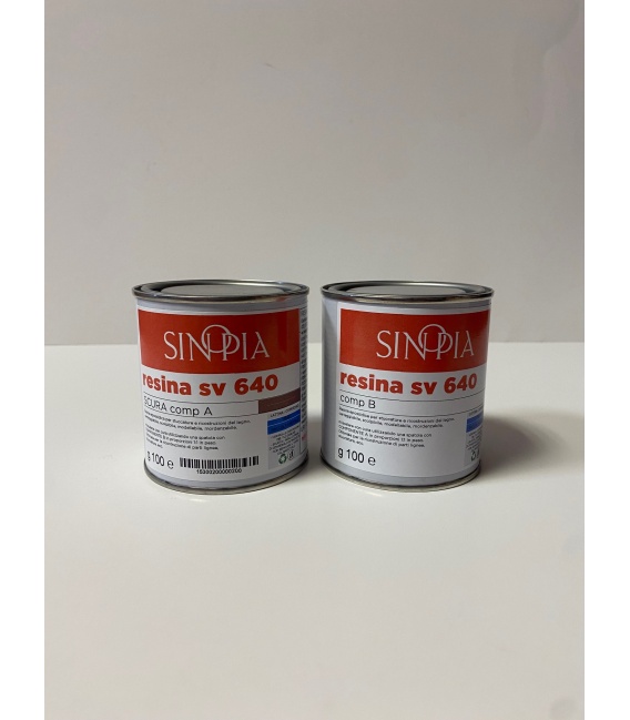 §§ RESINA SV640 SCURA (A 100 g+B 100 g) - conf. 200 g
