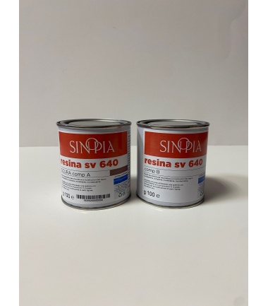 §§ RESINA SV640 SCURA (A 100 g+B 100 g) - conf. 200 g