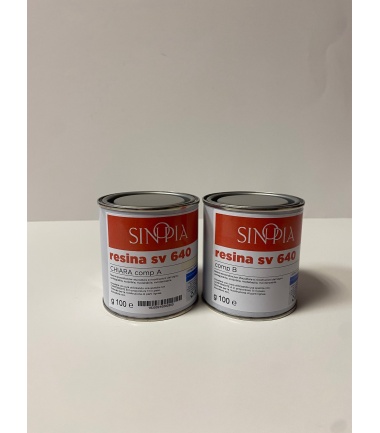 §§ RESINA SV640 CHIARA (A 100 g+B 100 g) - conf. 200 g