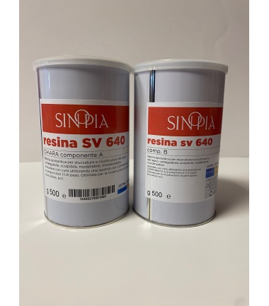 §§ RESINA SV640 CHIARA (A 500 g+B 500 g) - conf. 1 Kg