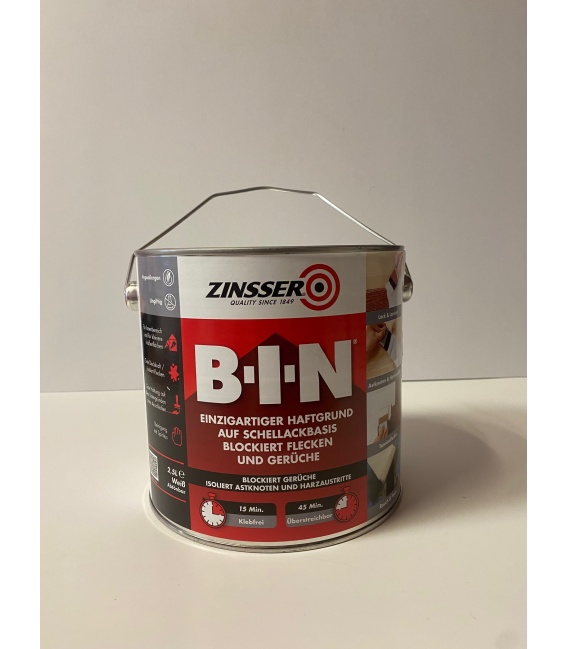 ZINSSER B.I.N. FONDO ISOLANTE ANTIMACCHIA - 2,5 litri