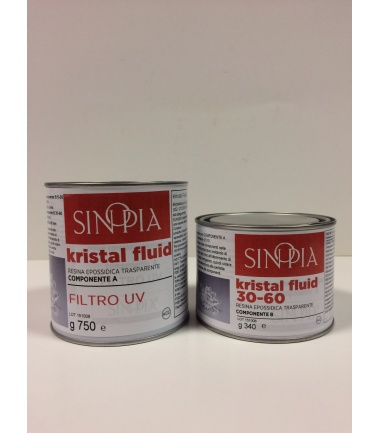 KRISTAL FLUID 30-60 FILTRO UV (0,75 A+0,3 B) - conf. 1,05 Kg