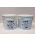 GOMMA SILICONICA RTV PA AL (2,5 Kg A+2,5 Kg B) AL PLATINO - conf. 5 Kg