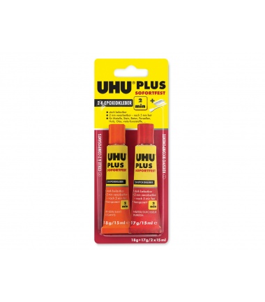 UHU PLUS EPOXY SOFORTFEST 2 MINUTI - 15+15 ml